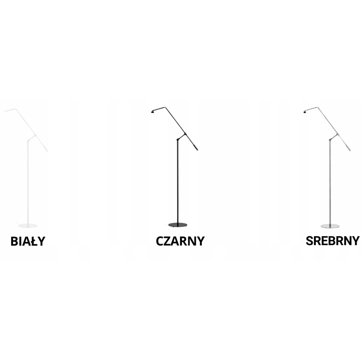 Lampa stojąca podłogowa przegubowa regulowana z abażurem walec AVADO