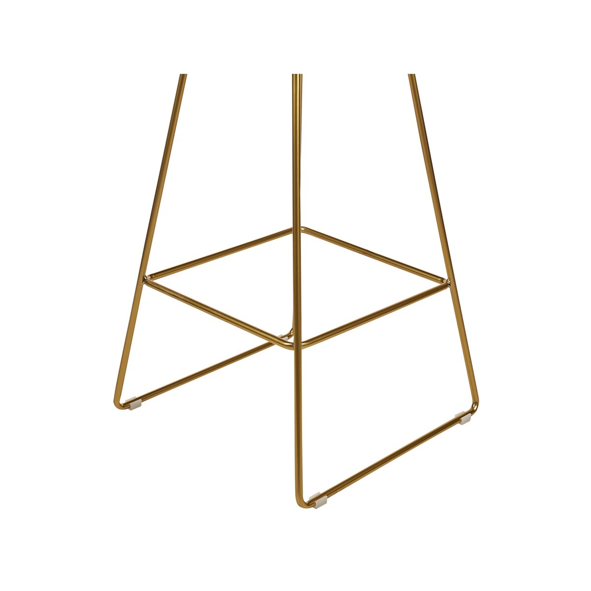 Zestaw 2 krzeseł barowych metalowy złoty BISBEE