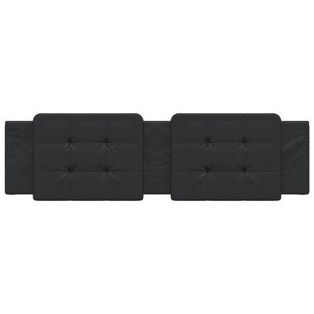 vidaXL Poduszka na wezgłowie, Zadar, czarna, 180 cm, sztuczna skóra