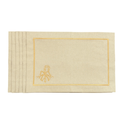 Podkładki Candy Cane Jouful Christmas Goldenline – komplet 6 szt.