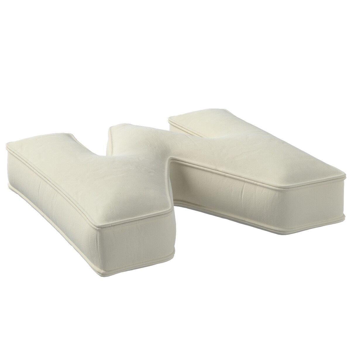 Poduszka literka M, śmietankowa biel, 35x40cm, Posh Velvet