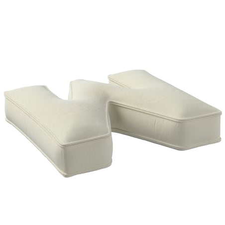 Poduszka literka M, śmietankowa biel, 35x40cm, Posh Velvet