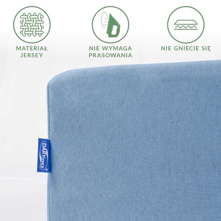 Prześcieradło jersey z gumką 60x120 kolor Niebieski