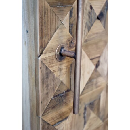 Komoda drewniana, barowa, postarzana 146,5x64,5x45