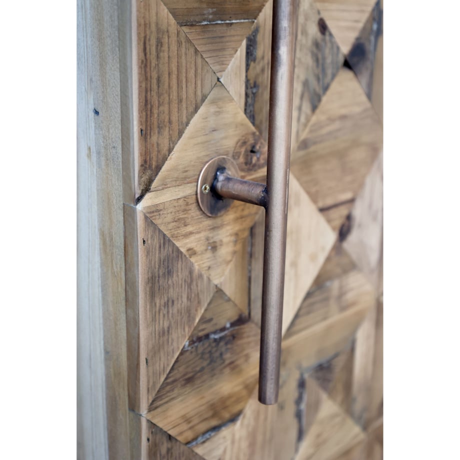 Komoda drewniana, barowa, postarzana 146,5x64,5x45