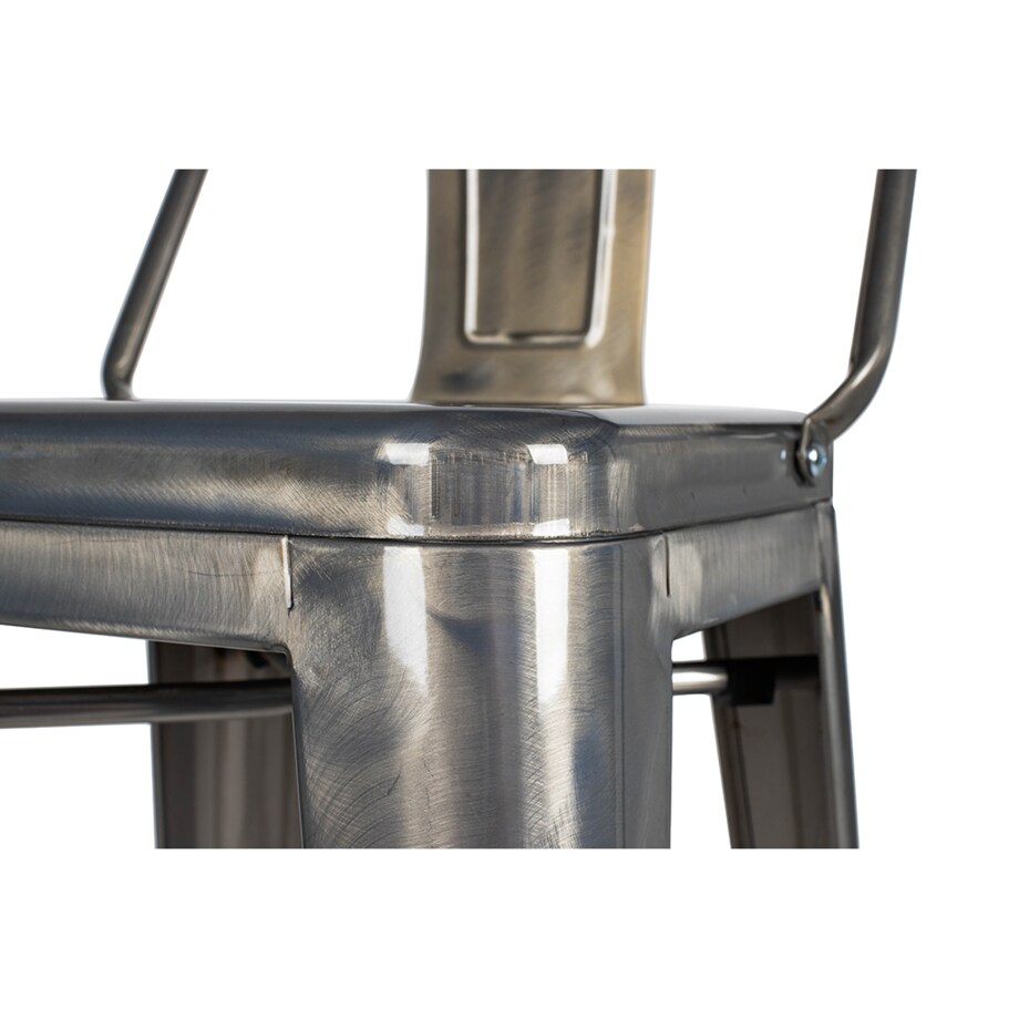 Krzesło barowe Tower Big Back KH010100967 do kuchni szare