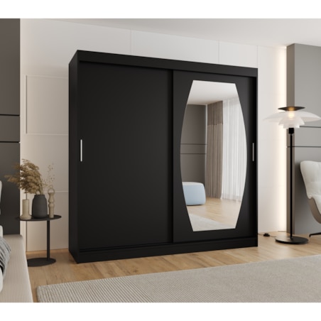 Szafa przesuwna ROSSA 200 czarny