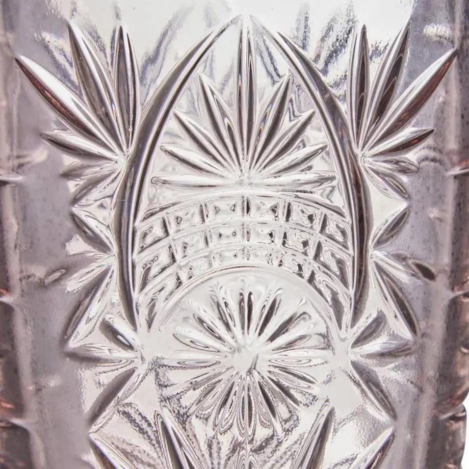 Komplet 4 szklanek, 350 ml, Ayla, odcienie różu