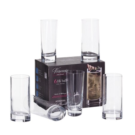 Sklanki Arieen 6szt. 310ml, 6,3 x 4,9 x 7 x 15 cm