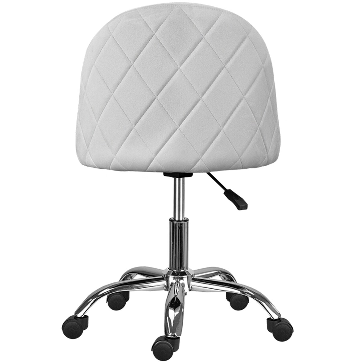 Fotel biurowy welurowy nowoczesny szary