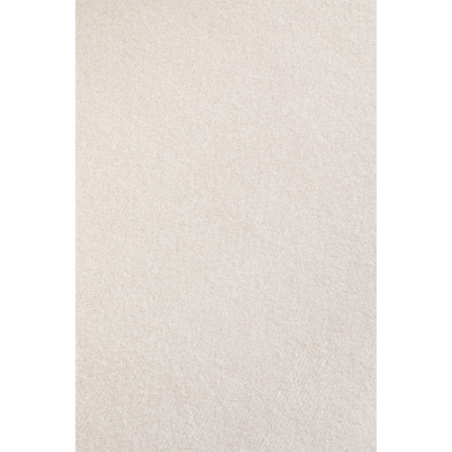 Fotel aksamitny na trzech nogach Maupiti kremowy