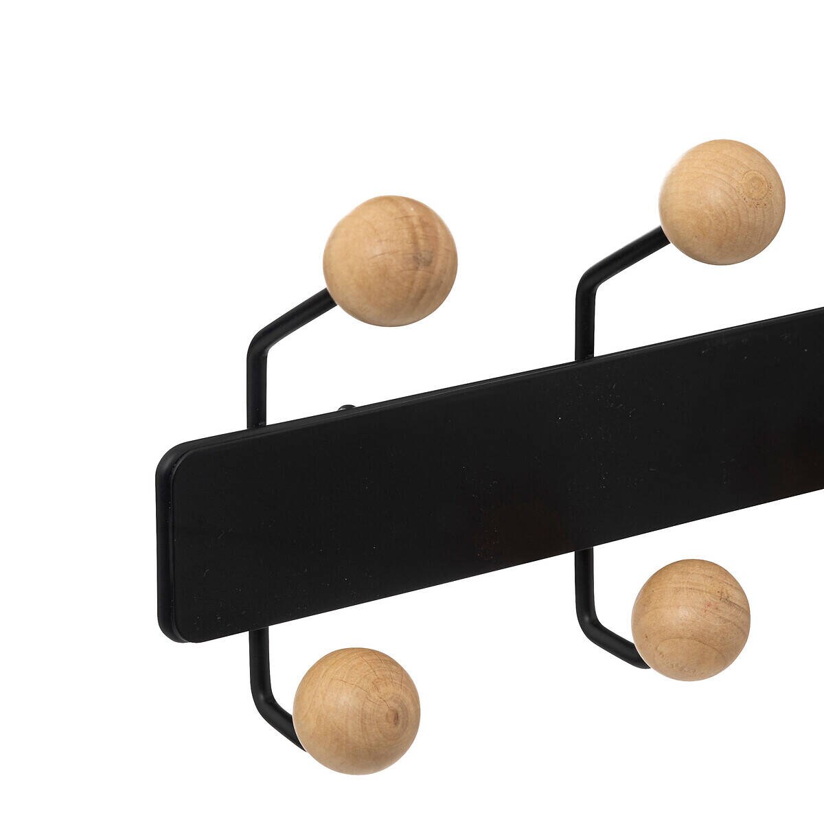 Ścienny wieszak do przedpokoju z metalu, 10 haczyków, 44 x 7,5 x 14 cm