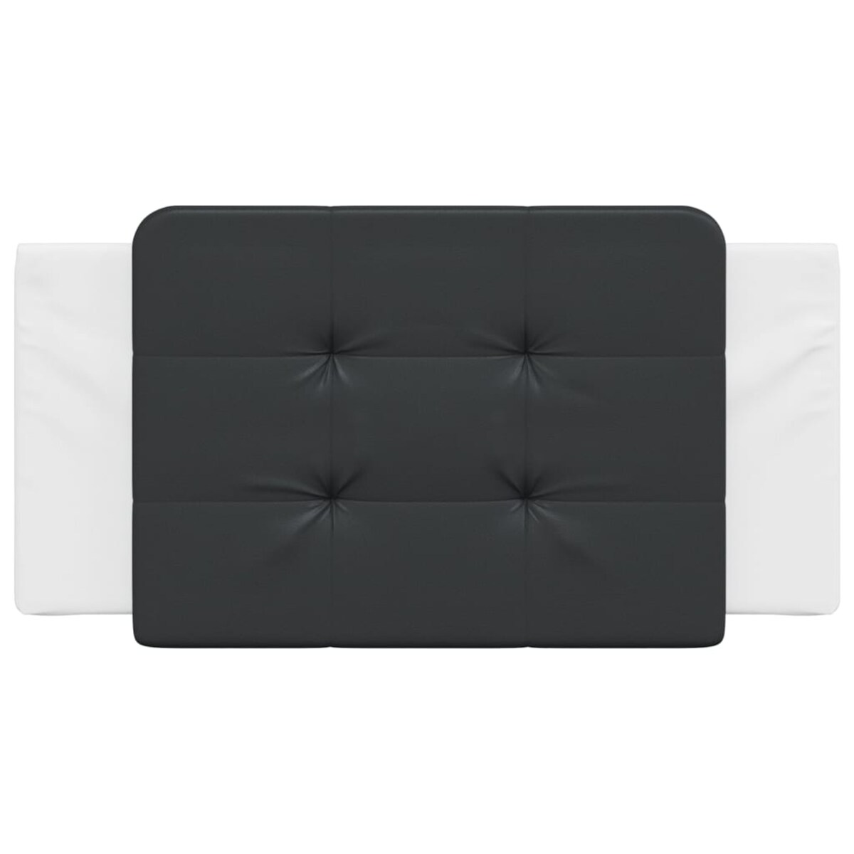 vidaXL Poduszka na wezgłowie, Zadar, czarno-biała, 100 cm, sztuczna skóra