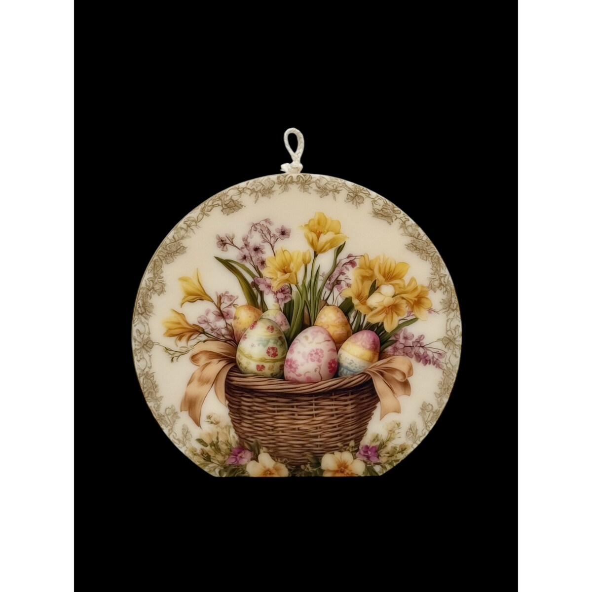 Świeca na Wielkanoc pisanki wielkanocne