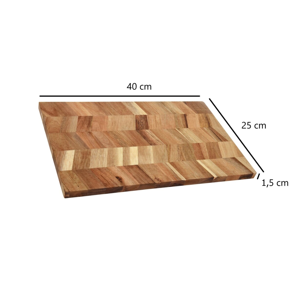 Deska do krojenia 40x25 cm, drewno akacjowe