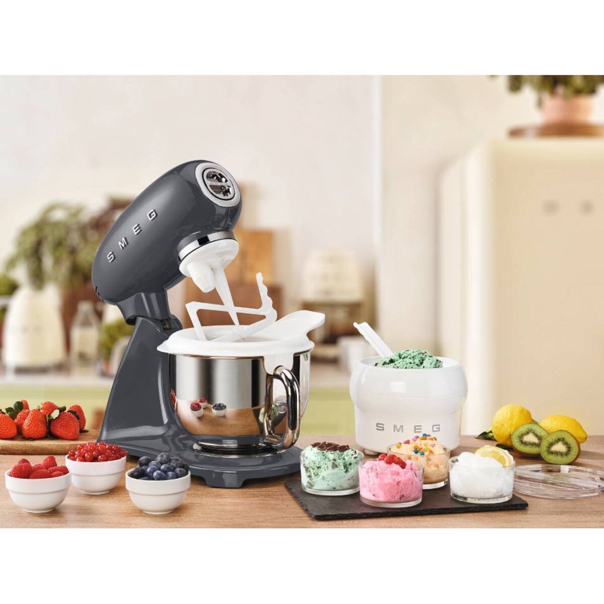 Mikser planetarny szary 50's Style, SMEG