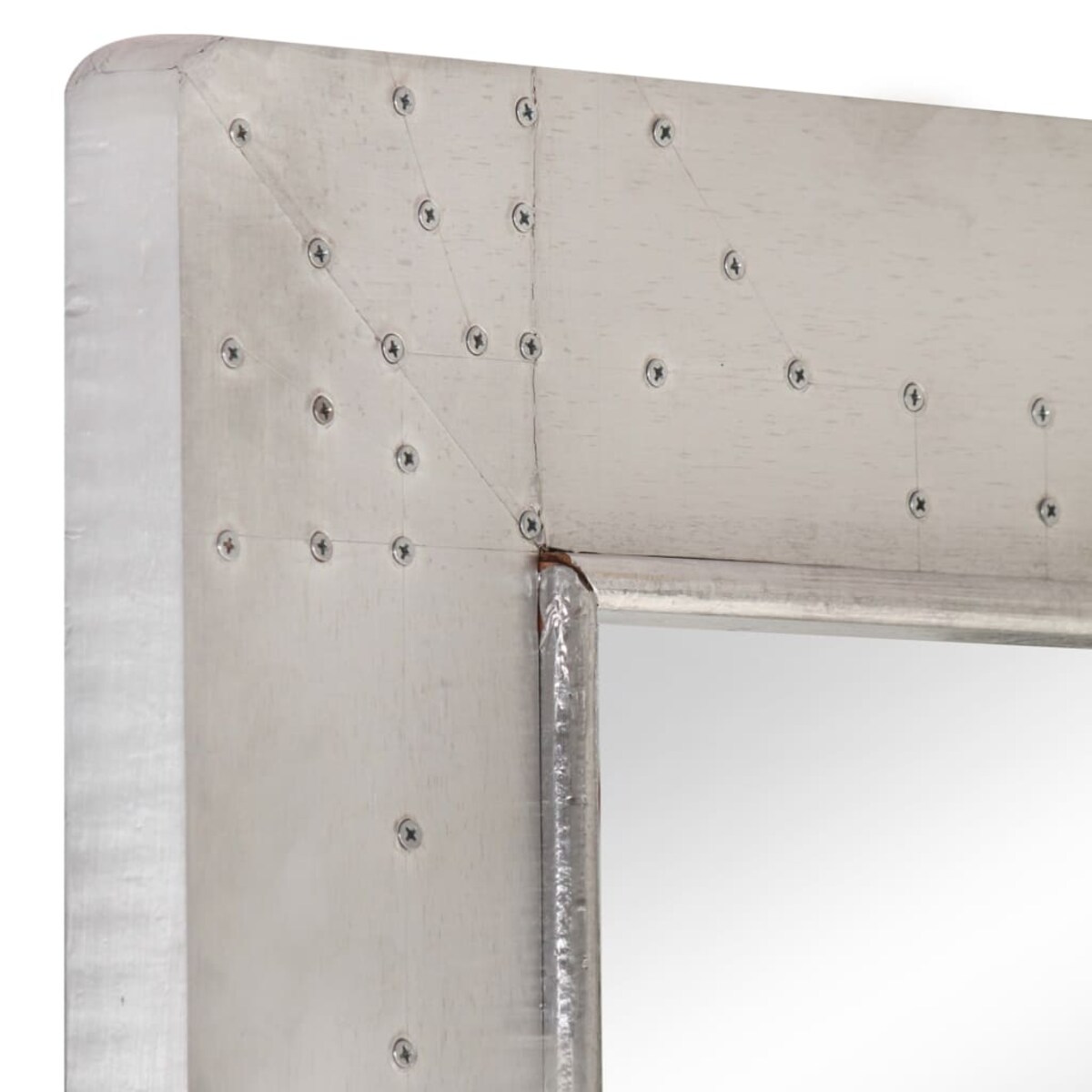 vidaXL Lustro ścienne w stylu Aviator, 110x50 cm, metalowe