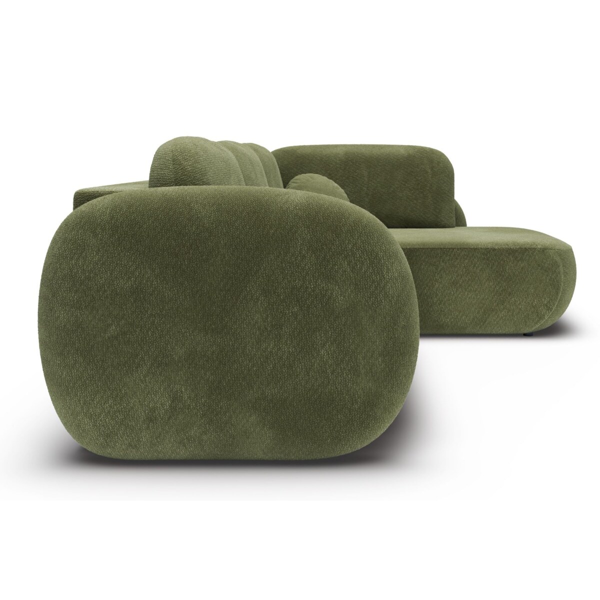 Nowoczesny Narożnik rozkładany OLIVIO II, prawy, zielony