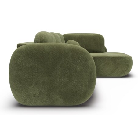 Nowoczesny Narożnik rozkładany OLIVIO II, prawy, zielony