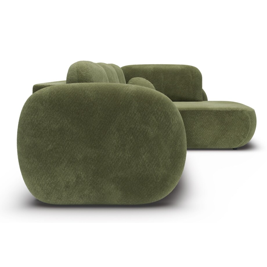 Nowoczesny Narożnik rozkładany OLIVIO II, prawy, zielony