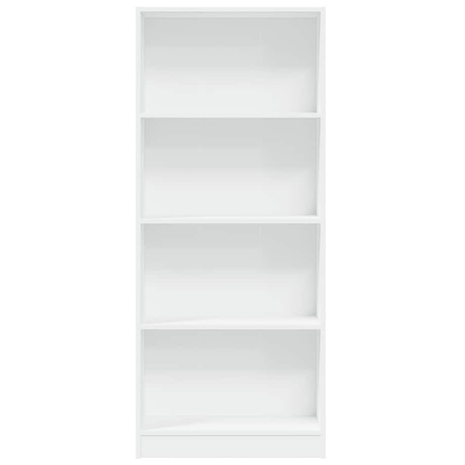 vidaXL Regał, biały, 60x24x143 cm, materiał drewnopochodny