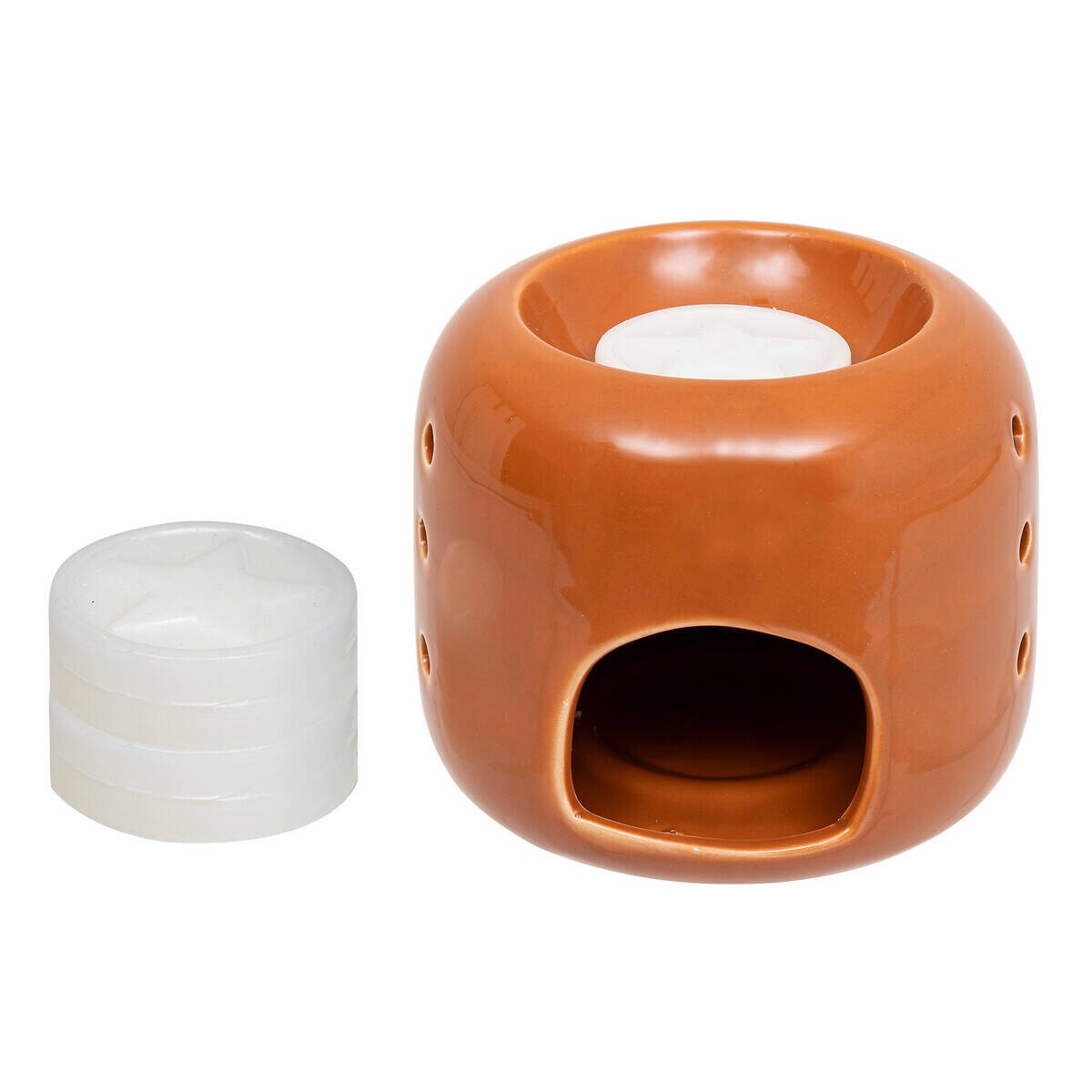 Kominek do wosku ceramiczny + 5 wosków zapachowych