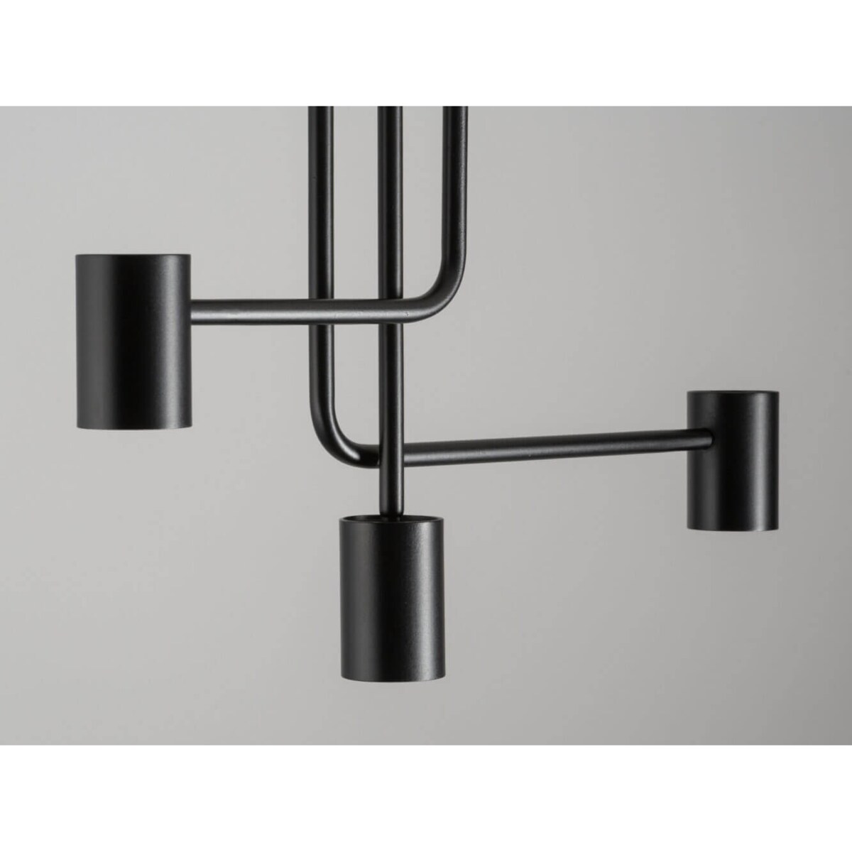 3-punktowa lampa sufitowa Luis czarny plafon nad stół