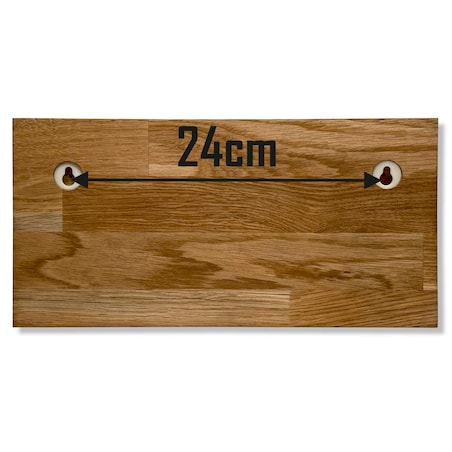 Drewniany wieszak na klucze 30cm