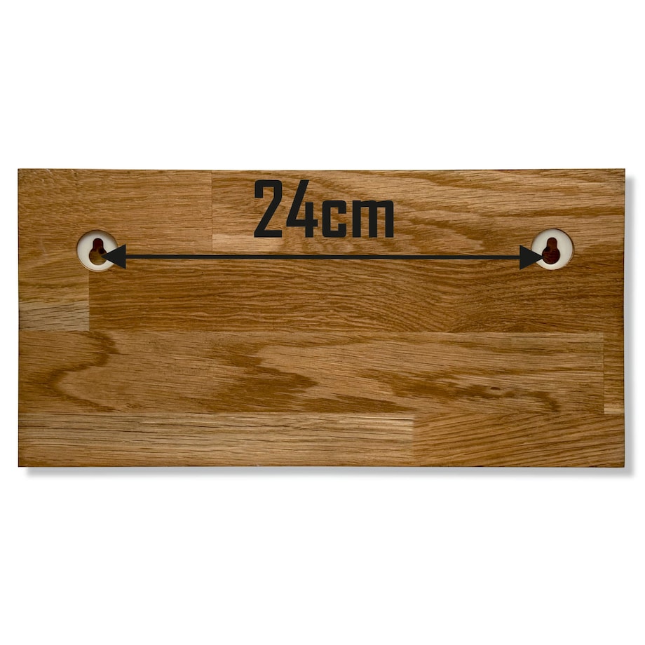 Drewniany wieszak na klucze 30cm