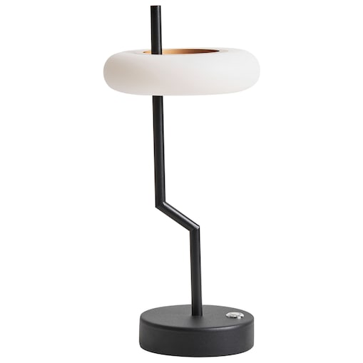 Bezprzewodowa lampa stołowa LED ALVIELA Ze ściemniaczem Metal Czarny