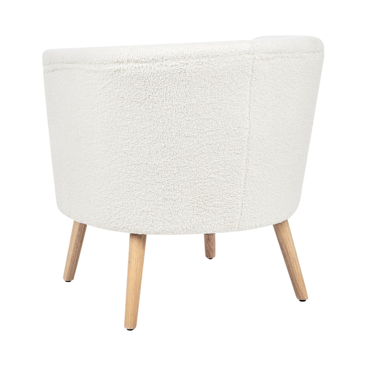 Fotel ODENZEN Boucle Biały