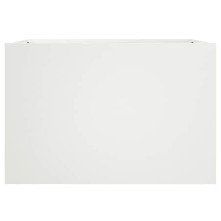 vidaXL Donica, biała, 62x47x46 cm, stal