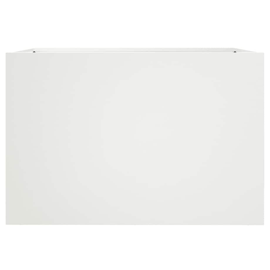 vidaXL Donica, biała, 62x47x46 cm, stal