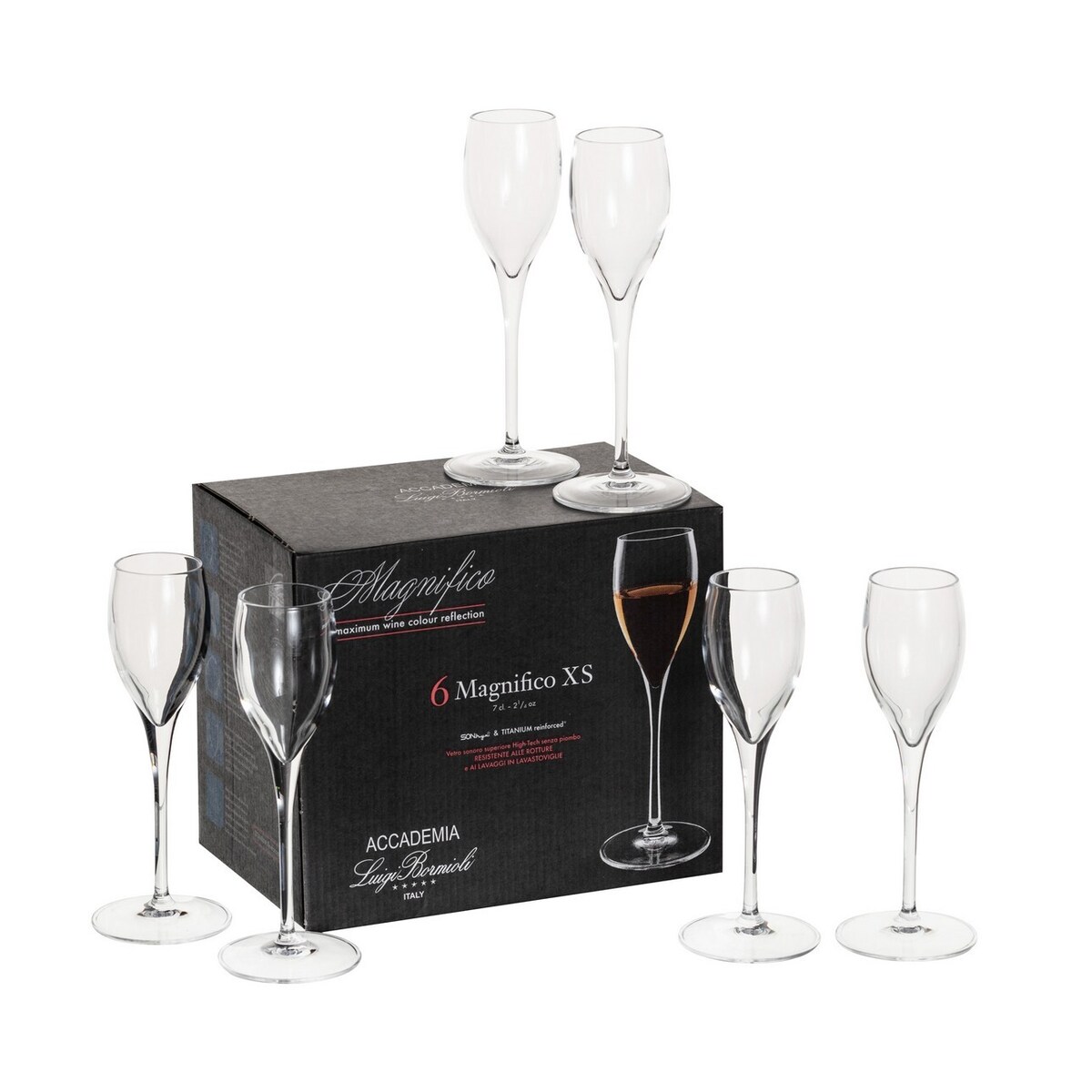 Kieliszki do likieru Eccezionale 6szt. 70 ml, 4 x 6,5 x 17 cm