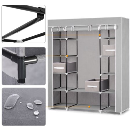 Szafa tekstylna garderoba materiałowa Massido 680011