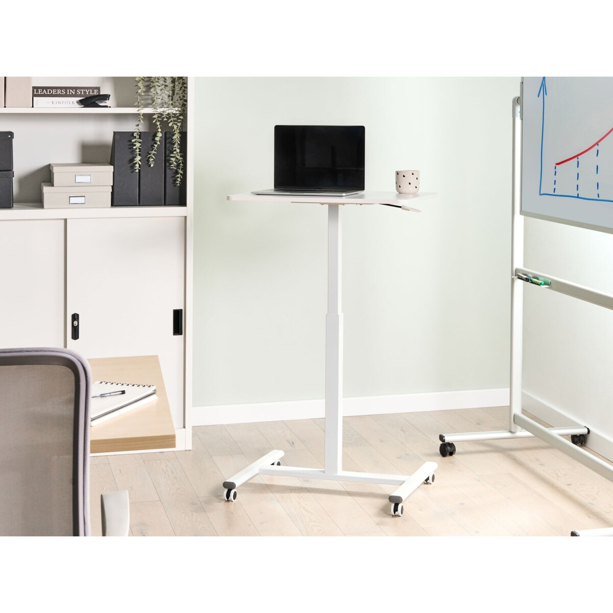 Regulowany stolik pod laptopa ACADEMIA Biały 65 cm 48 cm