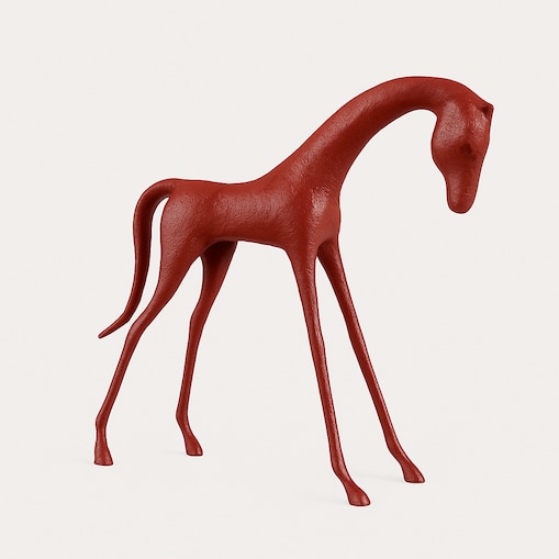 FIGURKA DEKORACYJNA COCO L CZERWONY