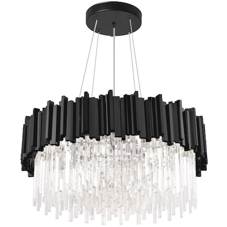Lampa Sufitowa Wisząca App1481-1C Czarny, Metal