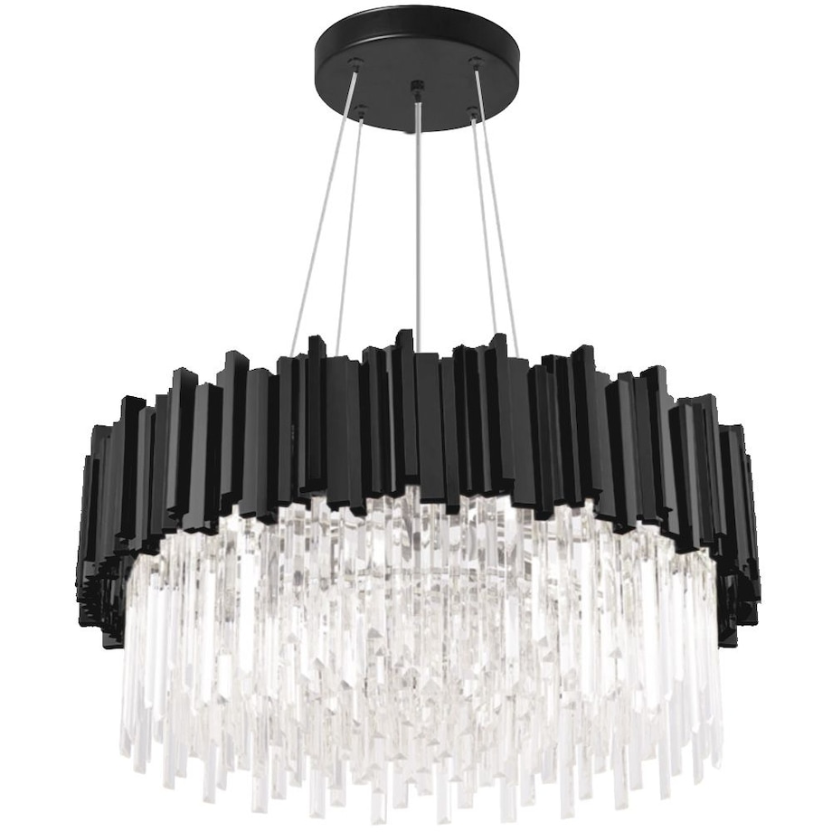 Lampa Sufitowa Wisząca App1481-1C Czarny, Metal