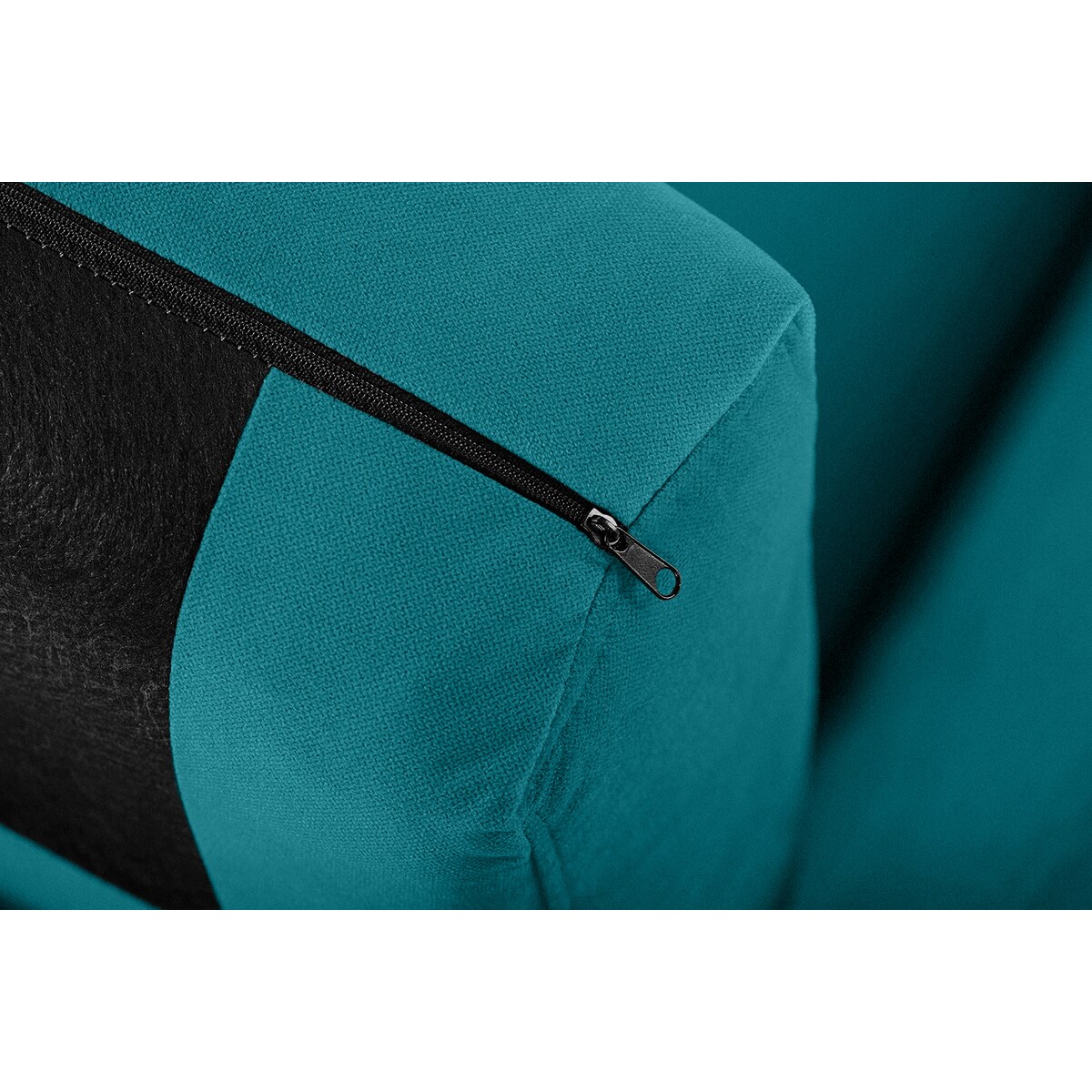 KONSIMO TAGIO Turkusowa skandynawska sofa 2-osobowa