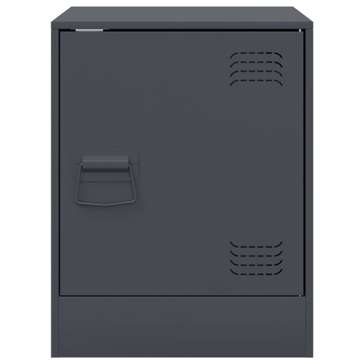 vidaXL Szafka nocna, antracytowa, 34,5x39x44 cm, stal