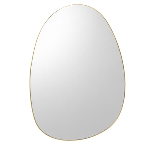Lustro dekoracyjne KALY 75 x 55 cm, asymetryczne, złota rama