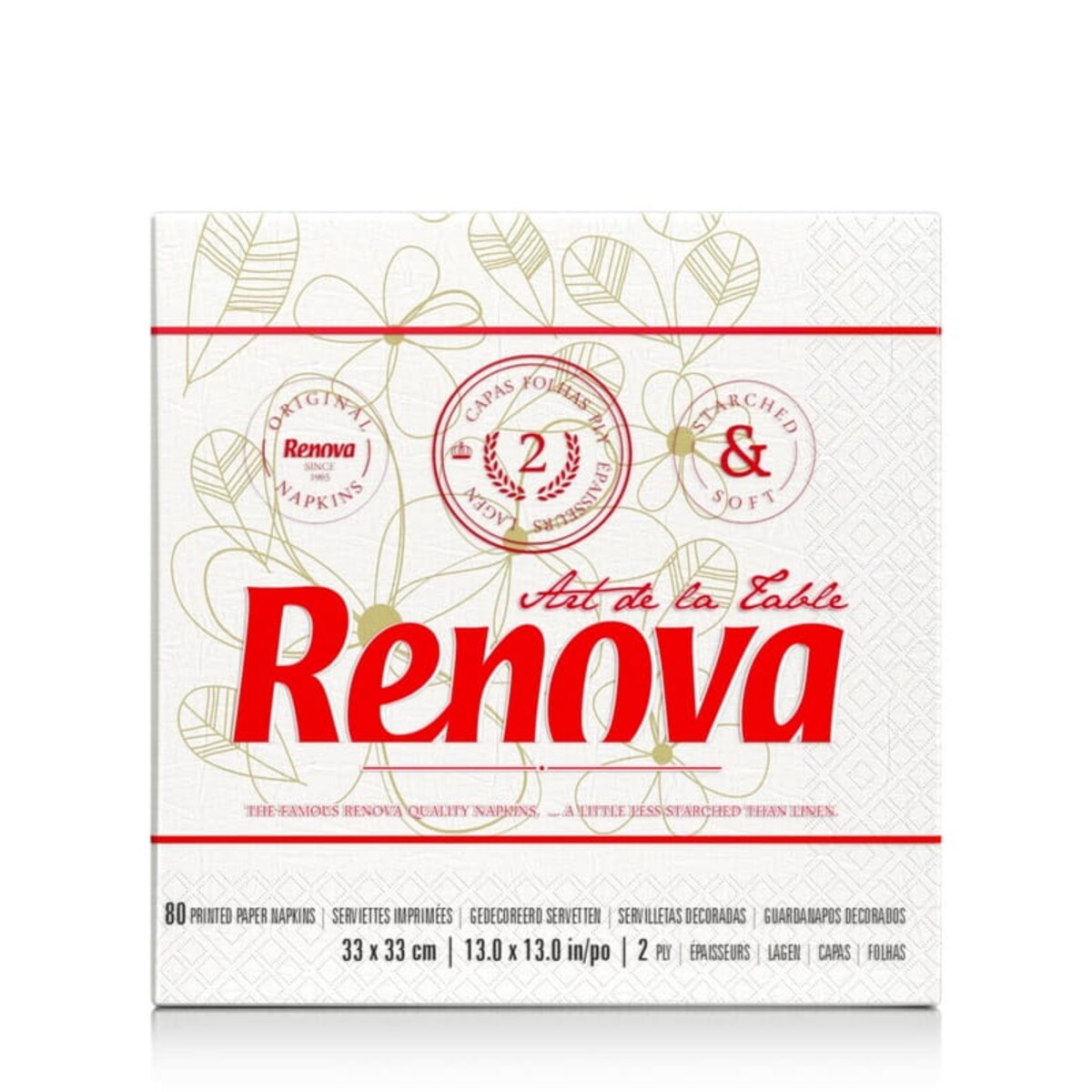 Serwetki papierowe Renova Art de la table deco 80 szt