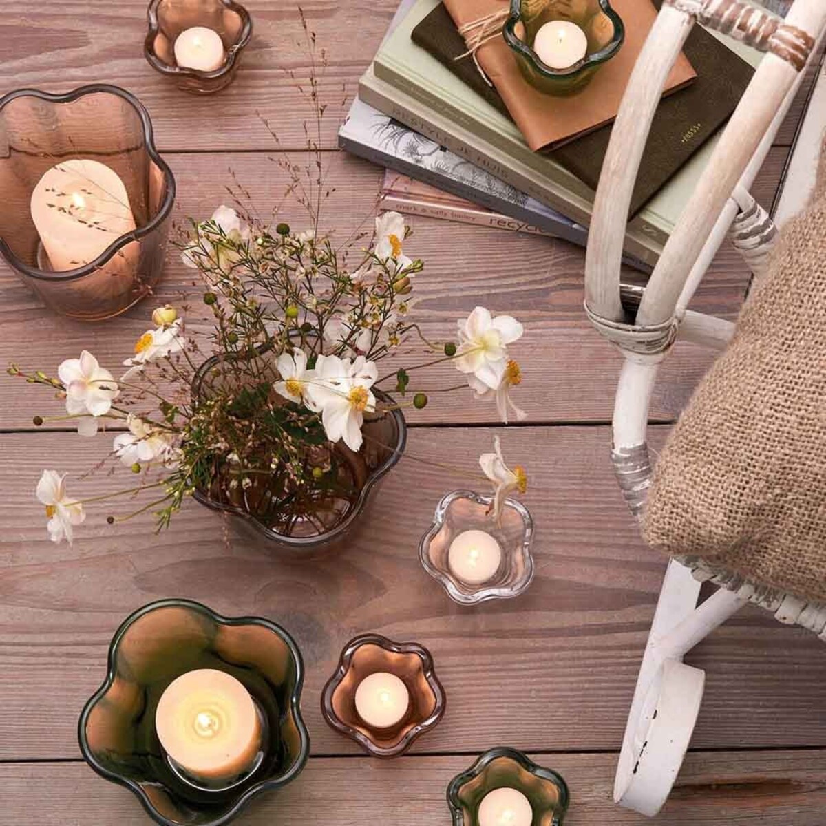 Teelight 6 green Casolare