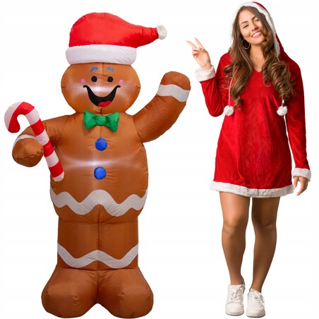 Caistek Nadmuchiwany Świecący Duży Pompowany Led 155Cm Dmuchaniec