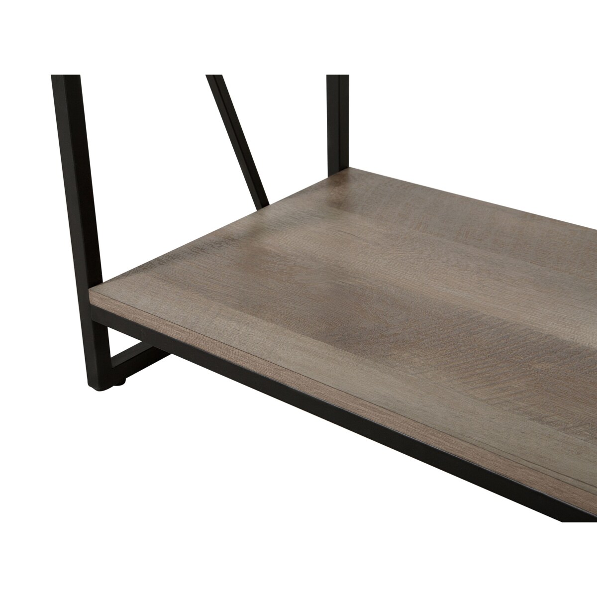 Regał 4 półki ciemne drewno FORRES