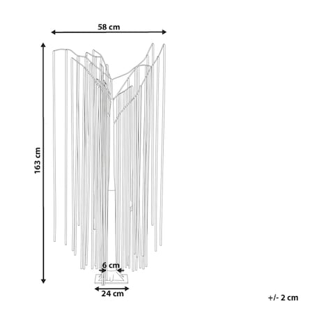 Dekoracja ogrodowa LED BOREN Drzewko 163 cm Kolorowy