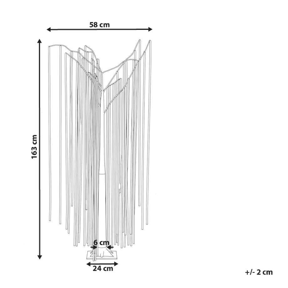 Dekoracja ogrodowa LED BOREN Drzewko 163 cm Kolorowy