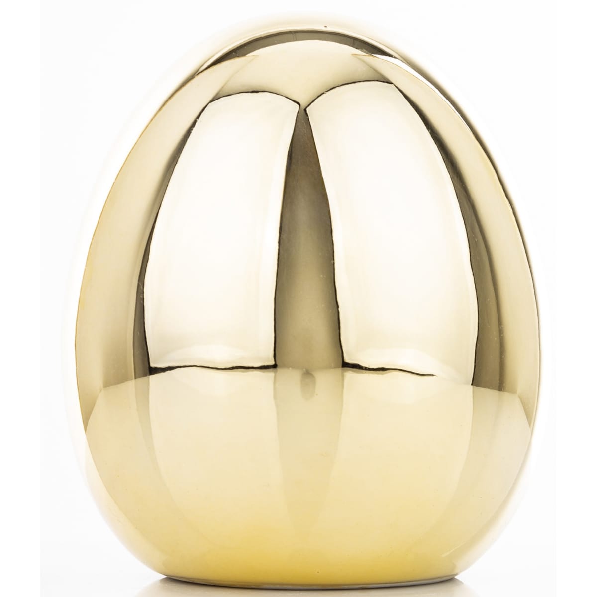 Dekoracja - złote jajko 14,5x12 cm z dolomitu VANRO