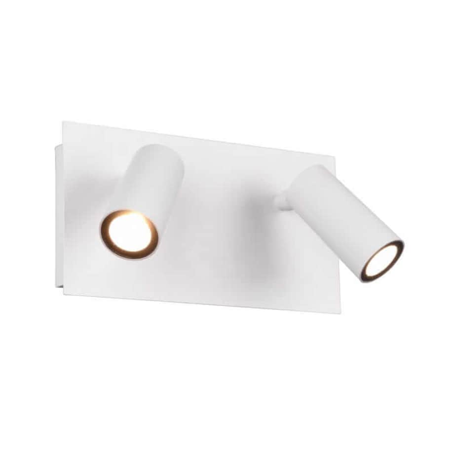 Elewacyjna LAMPA ogrodowa TUNGA 222960231 metalowa OPRAWA regulowany kinkiet LED 6W 3000K tuby loft IP54 białe, Trio